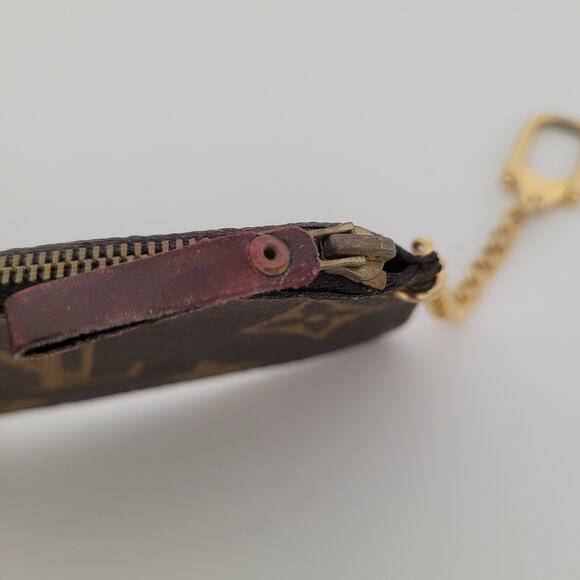 Vintage 1980’s Louis Vuitton Monogram Pochette Cles Coin Purse Pouch Key Case - Picture 7 of 11